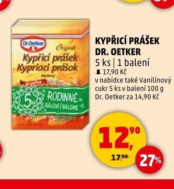 KYPŘICÍ PRÁŠEK DR. OETKER