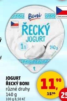 Bílý jogurt řeckého typu Boni