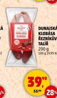Dunajská klobása Řezníkův talíř