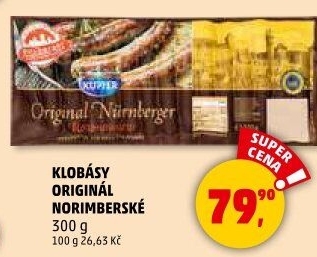 Norimberská klobása original Kupfer
