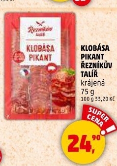 Pikantní klobása Řezníkův talíř