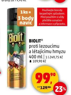 Přípravek proti létajícímu a lezoucímu hmyzu sprej Biolit