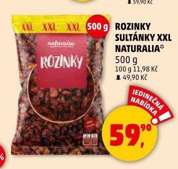 Rozinky Sultánky Naturalia