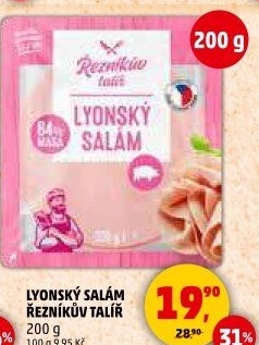 Salám lyonský Řezníkův talíř