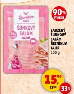 Salám šunkový zauzený Řezníkův talíř