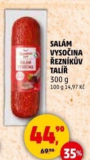 Salám Vysočina Řezníkův talíř