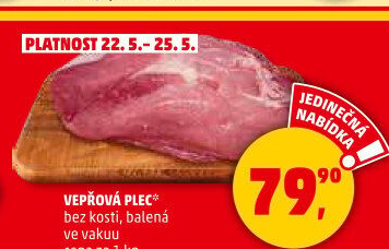 Vepřová plec bez kosti
