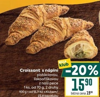 Croissant s náplní