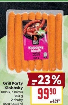 Klobása klasik Grill Party