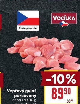 Maso na guláš vepřové Vocílka
