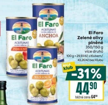 Olivy plněné El Faro