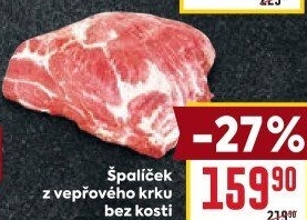 Špalíček z vepřového krku bez kosti