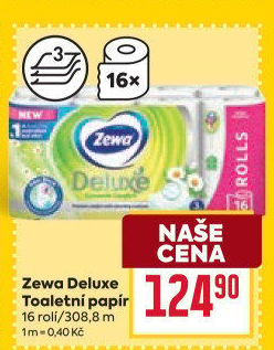 Toaletní papír 3vrstvý Deluxe Zewa - BILLA akcniletaky.com