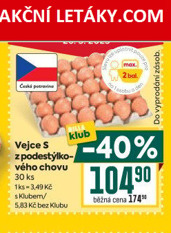 Vejce z podestýlky S