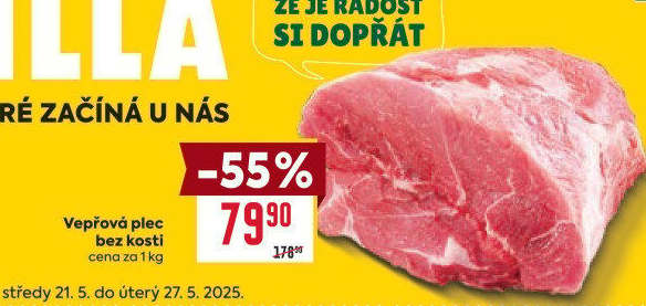 Vepřová plec bez kosti