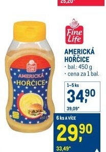 Americká hořčice Fine Life