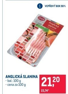 Anglická slanina LE&