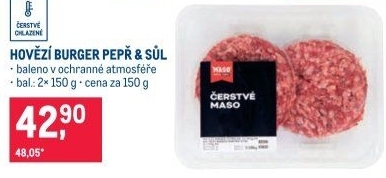Hovězí burger MASO Made by makro