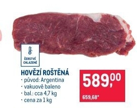Hovězí roštěná