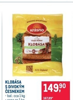 Klobása s divokým česnekem Krásno