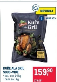 Kuře a la gril Sous-Vide Beskydské uzeniny Chodura