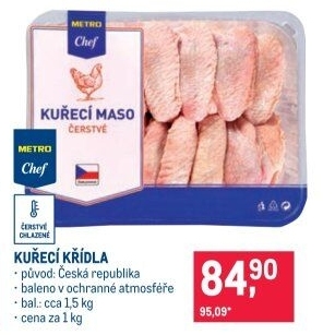 Kuřecí křídla Metro Chef