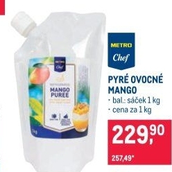 Pyré ovocné Metro Chef