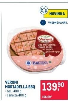 Salám Mortadella BBQ Veroni