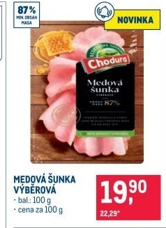 Šunka medová výběrová Beskydské uzeniny Chodura