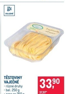 Těstoviny vaječné chlazené Cascina Verdesole