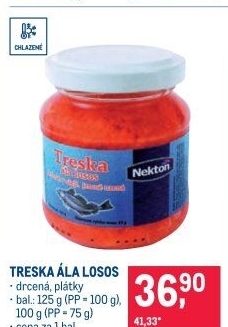 Treska ala losos drcená Nekton