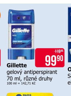 Gillette gelový antiperspirant 70 ml