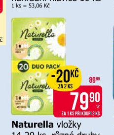 Naturella vložky 14-20 ks