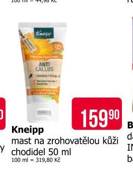 Kneipp mast na zrohovatělou kůži chodidel 50 ml