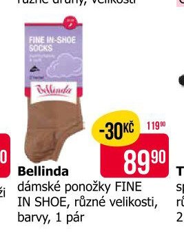 Bellinda dámské ponožky FINE IN SHOE, různé velikosti, barvy, 1 pár