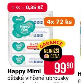 Happy Mimi dětské vlhčené ubrousky