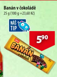 Tyčinka Banány v čokoládě Sweet Fantasy