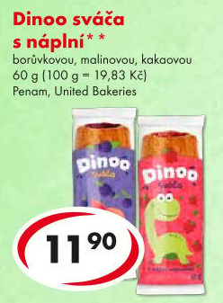 Pečivo Sváča s náplní Dinoo