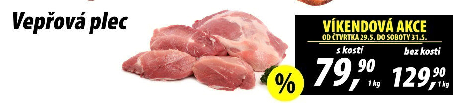 Vepřová plec s kostí