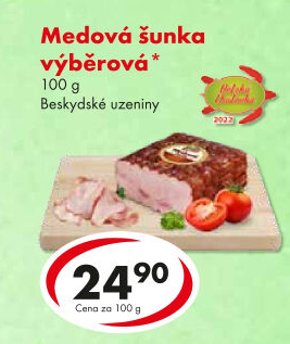 Šunka medová výběrová Beskydské uzeniny Chodura