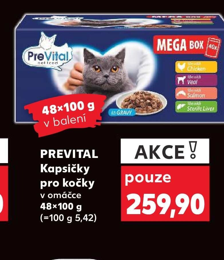 PREVITAL Kapsičky pro kočky
