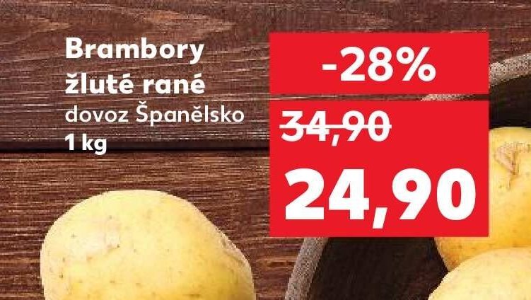 Brambory žluté rané