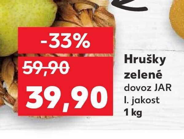 Hrušky zelené