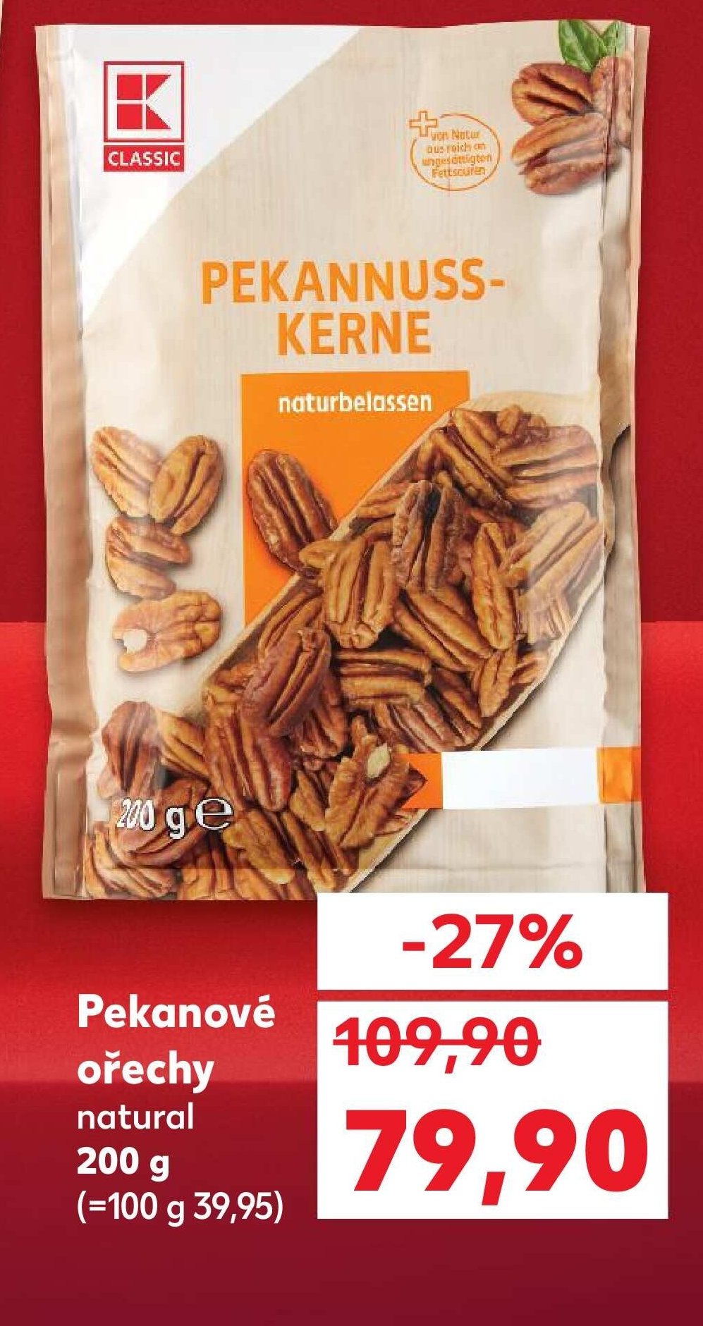 Pekanové ořechy natural