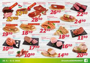 akční leták ESO MARKET 28.5.2025-8.6.2025