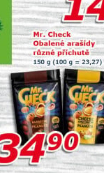 Obalené arašídy Mr. Check