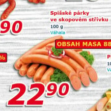 Párky spišské Váhala