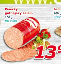 Salám Gothaj Maso uzeniny Písek
