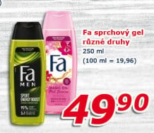 Sprchový gel Fa