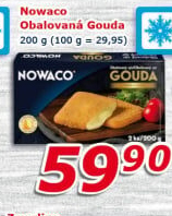 Sýr Gouda obalovaná mražená Nowaco